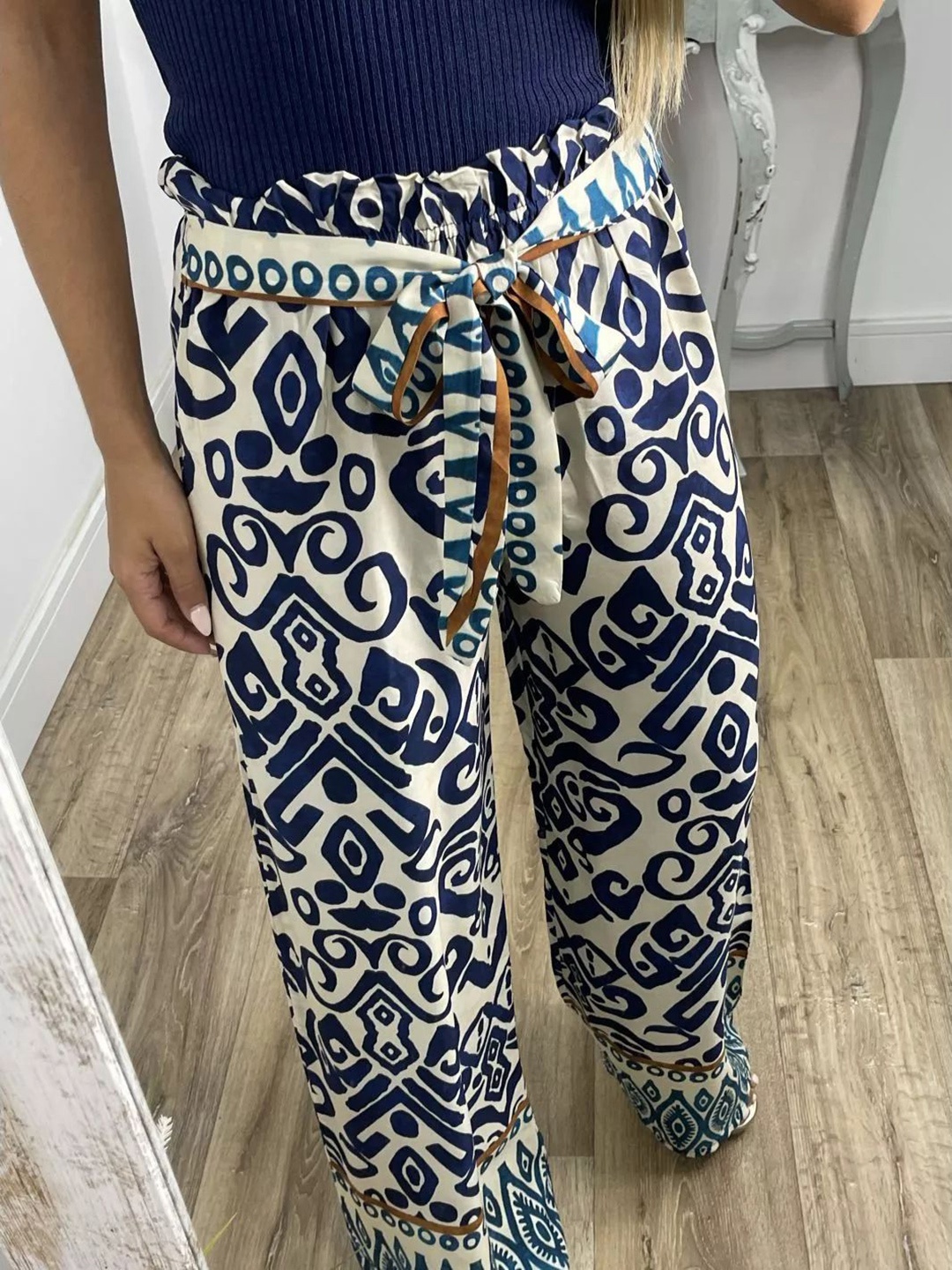 

StyleCast Women Ethnic Motifs Printed Palazzos, Blue