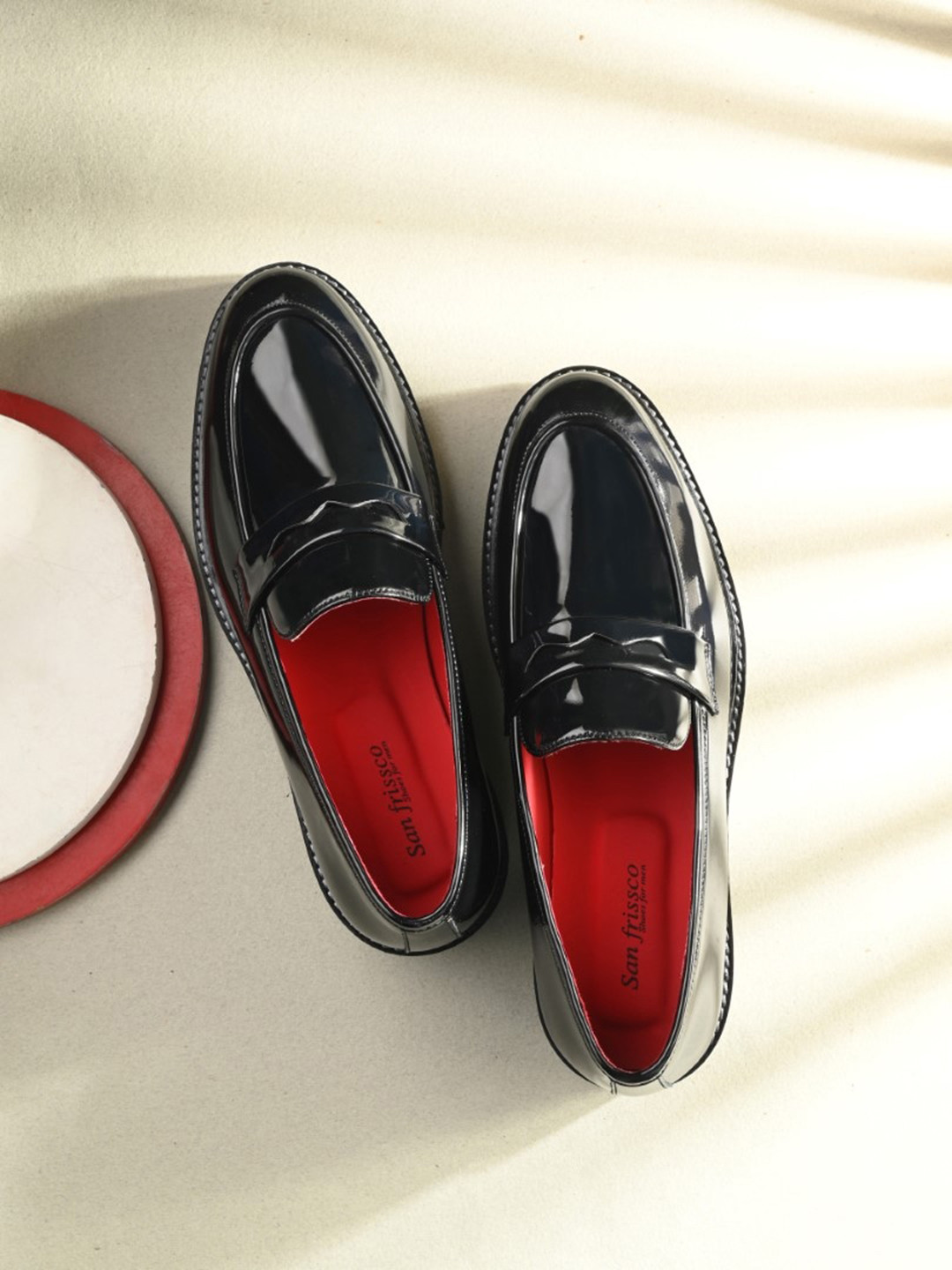 

San Frissco Men Formal Slip-On Loafers, Black