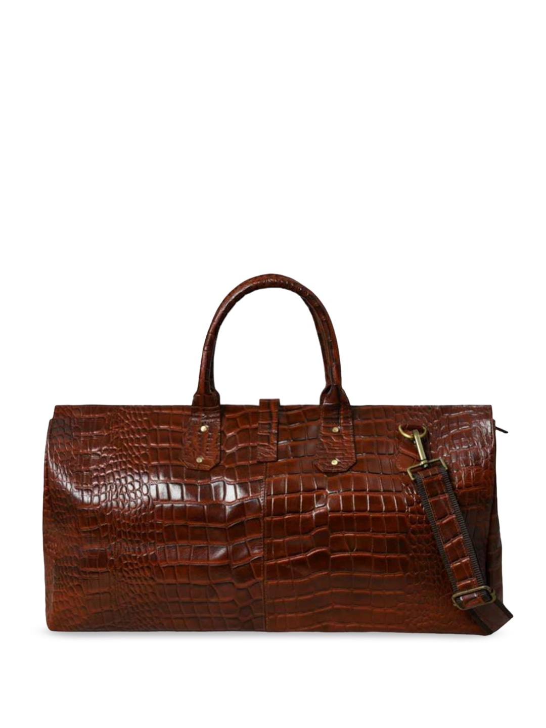 

MaheTri Textured Large Casual Duffel Bag, Brown