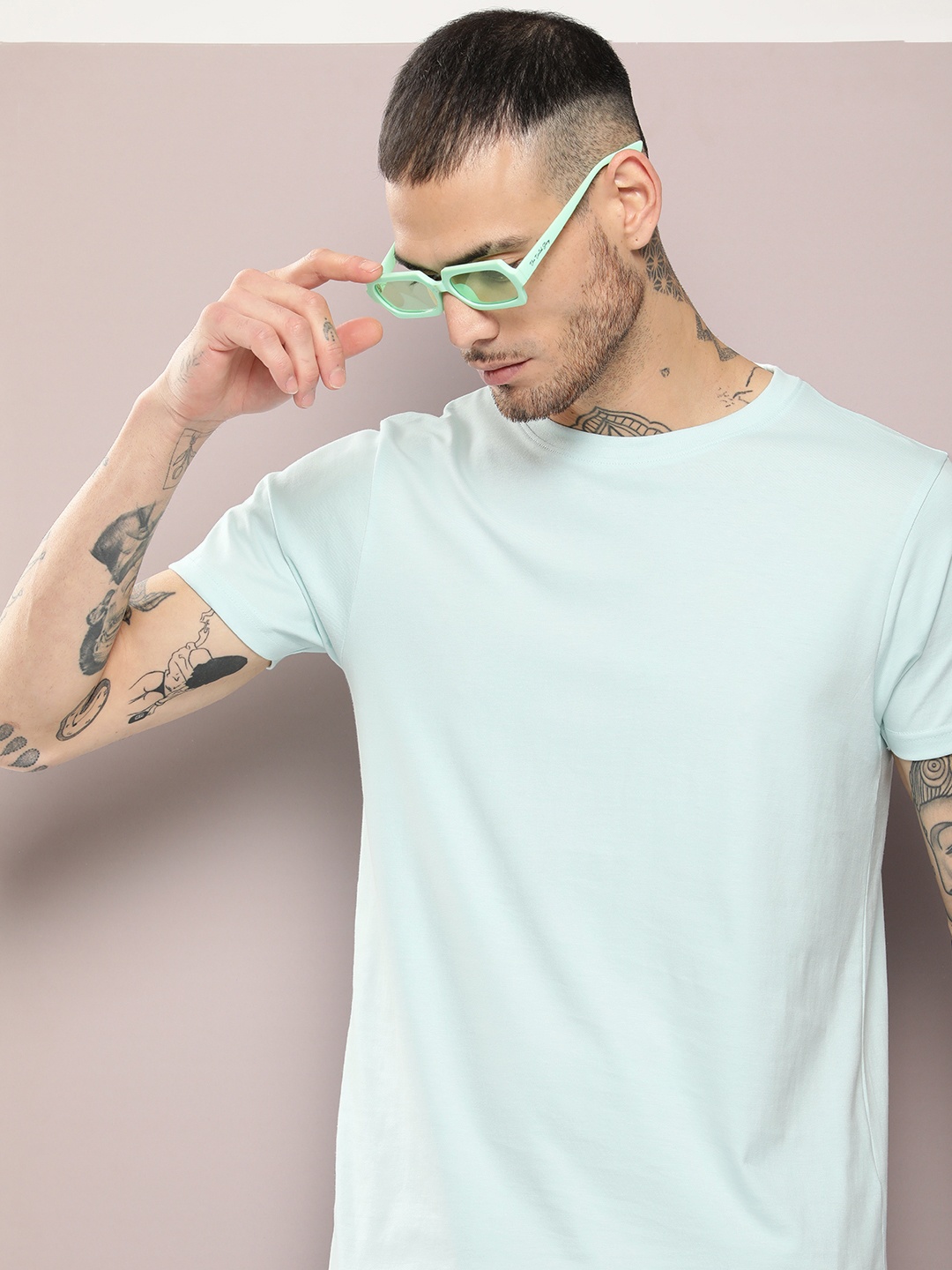 

DILLINGER Men Pure Cotton T-shirt, Blue