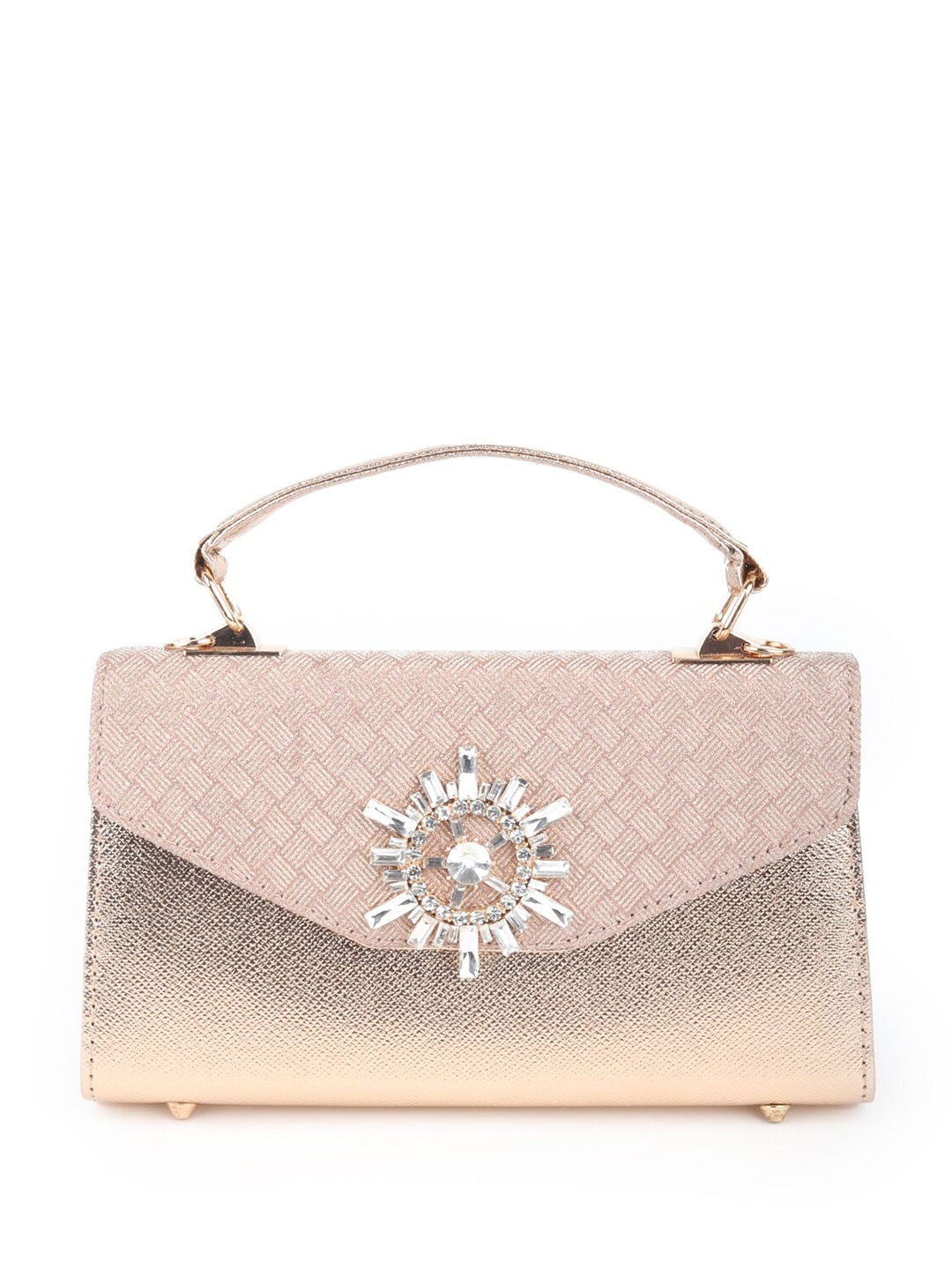 

ODETTE Embellished Purse Clutch, Bronze