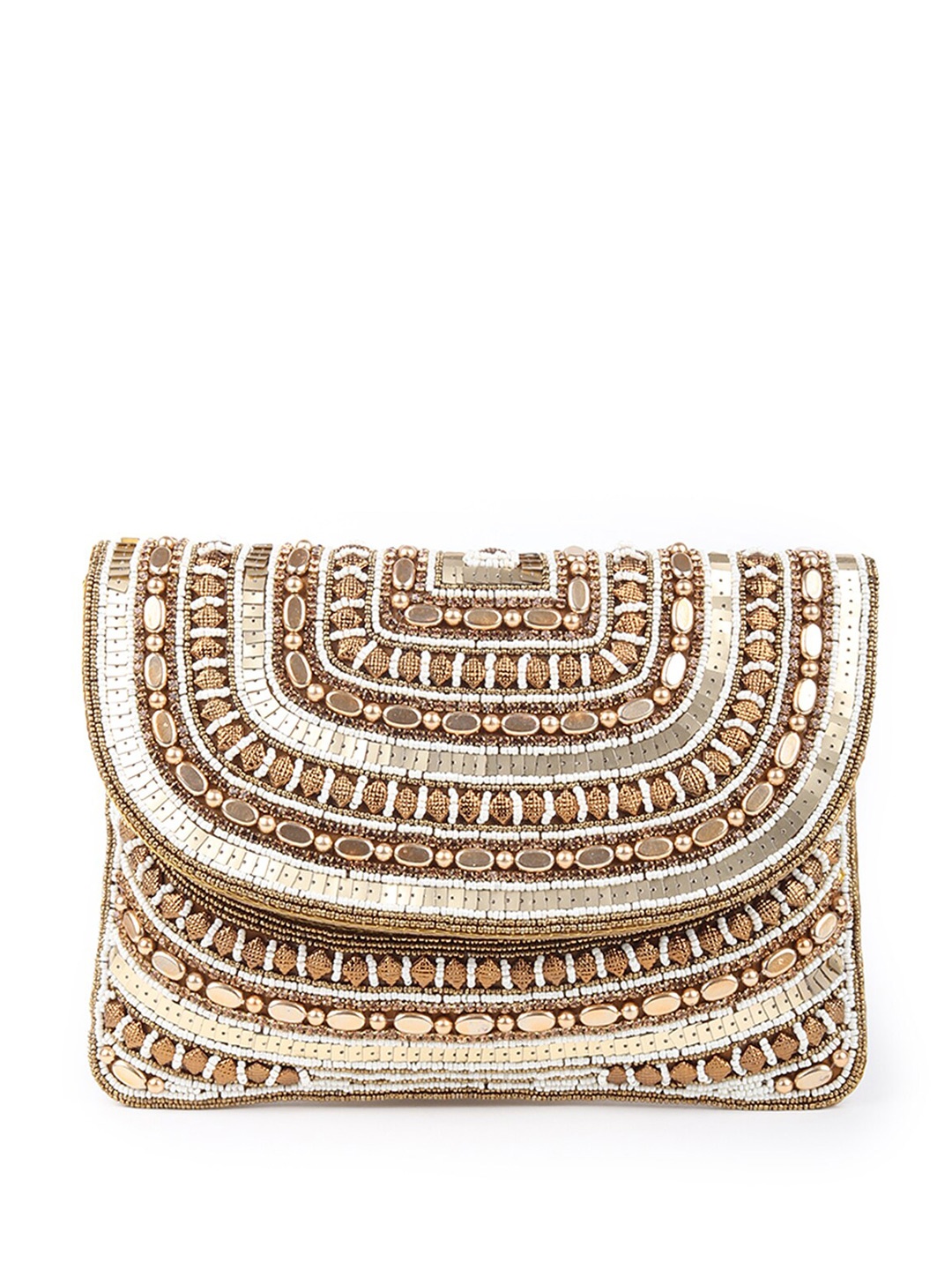 

ODETTE Embellished Purse Clutch, White