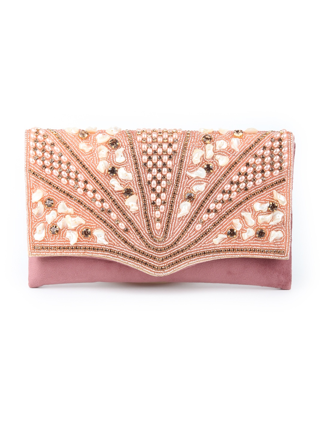 

ODETTE Embellished Purse Clutch, Mauve