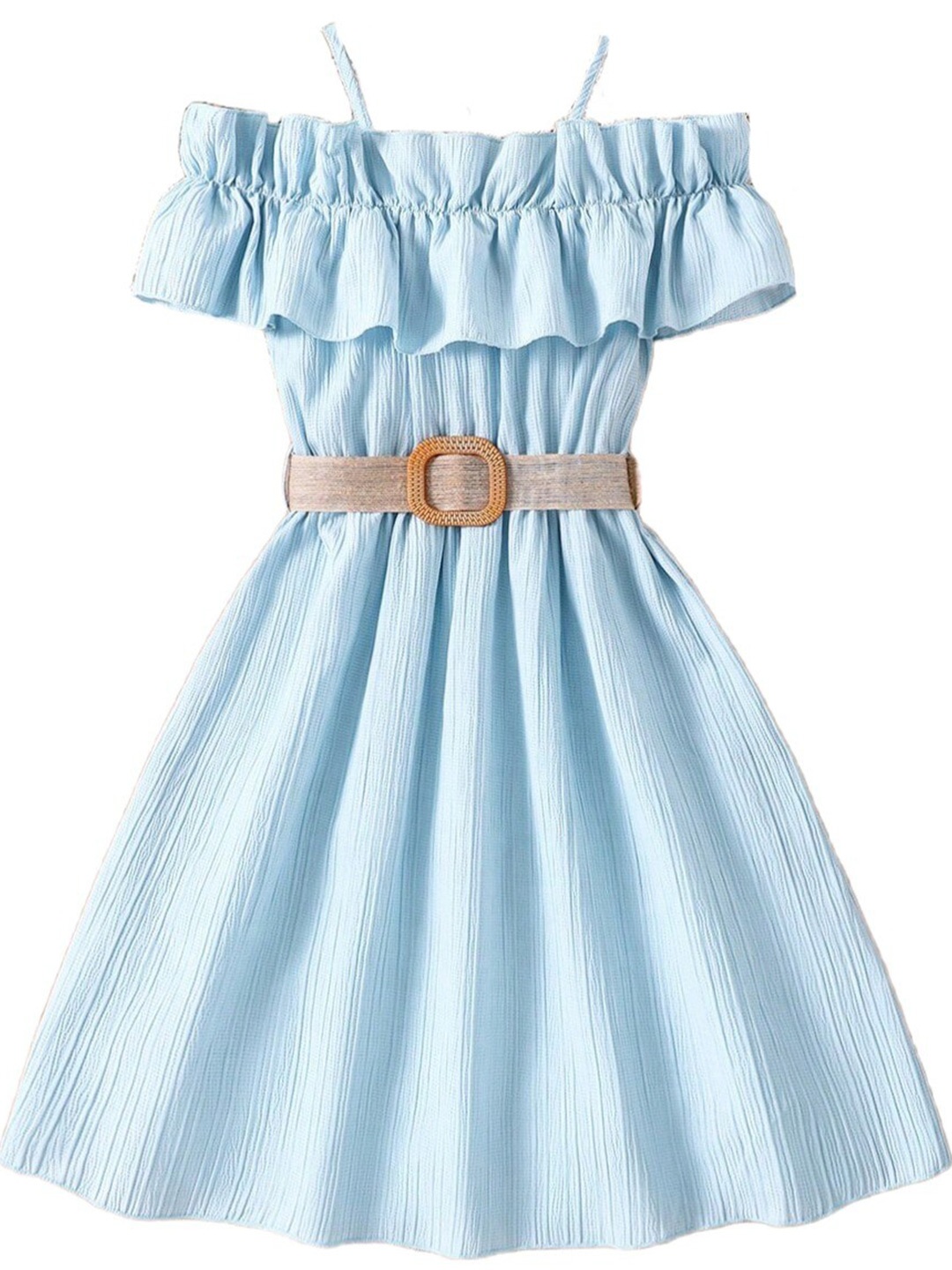

StyleCast Girls Blue Off-Shoulder Fit & Flare Dress