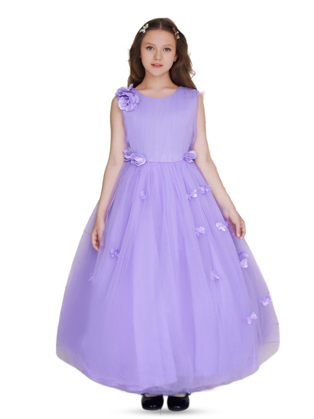 

StyleCast Girls Purple Embellished Semi Sheer Maxi Dress