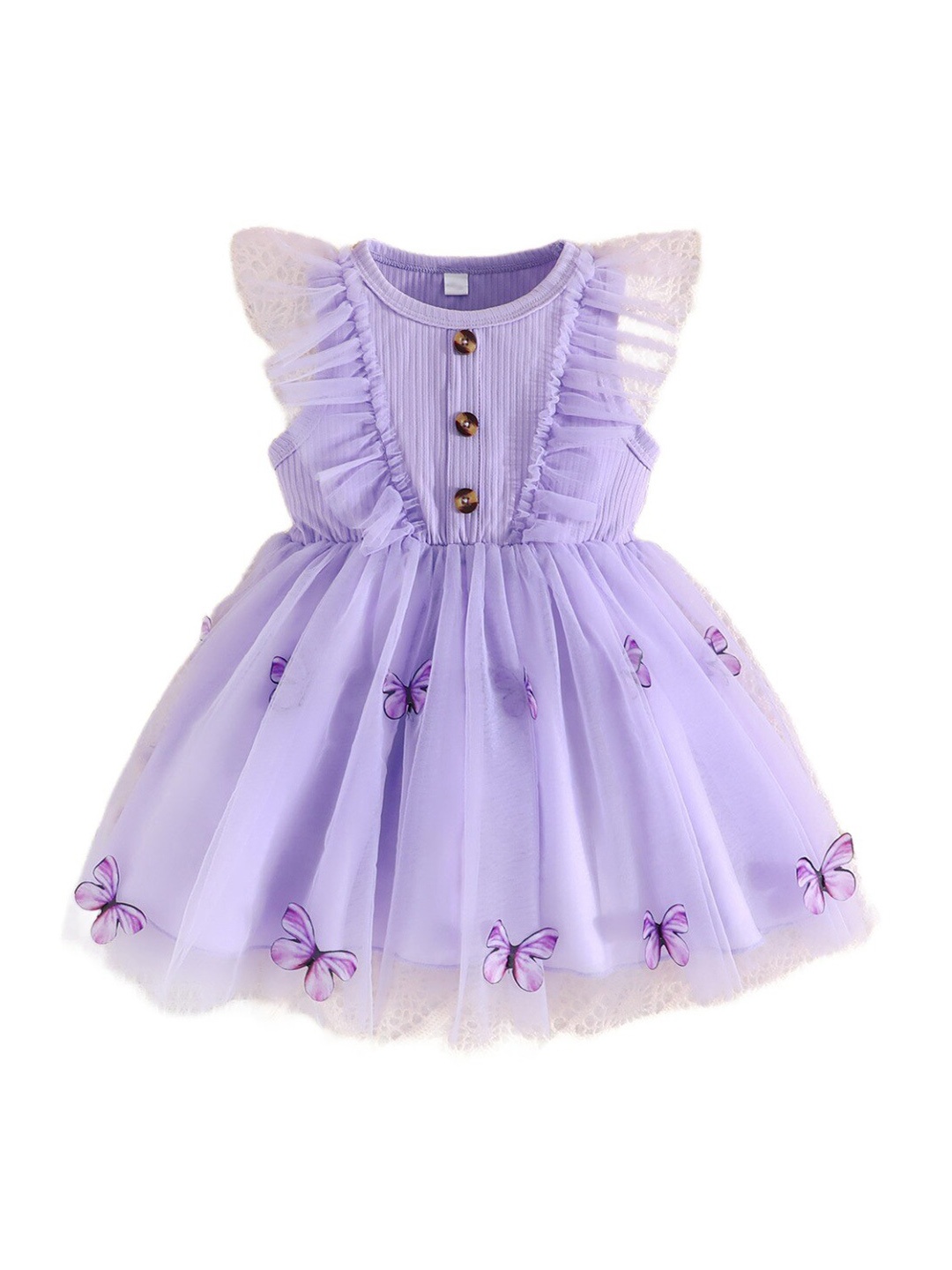 

StyleCast Purple Girls Sleeveless Applique Fit & Flare Dress