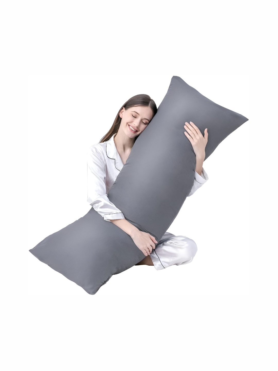 

Homerz Grey Cotton Rectanguler Shaped Sleeping Pillow, White