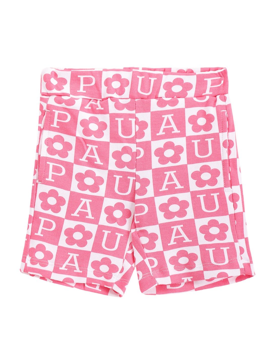 

U.S. Polo Assn. Kids Girls Floral Printed Shorts, Pink