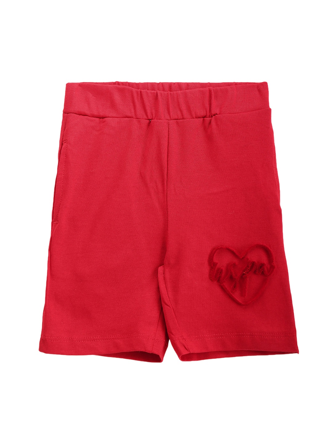 

U.S. Polo Assn. Kids Girls Graphic Printed Shorts, Red