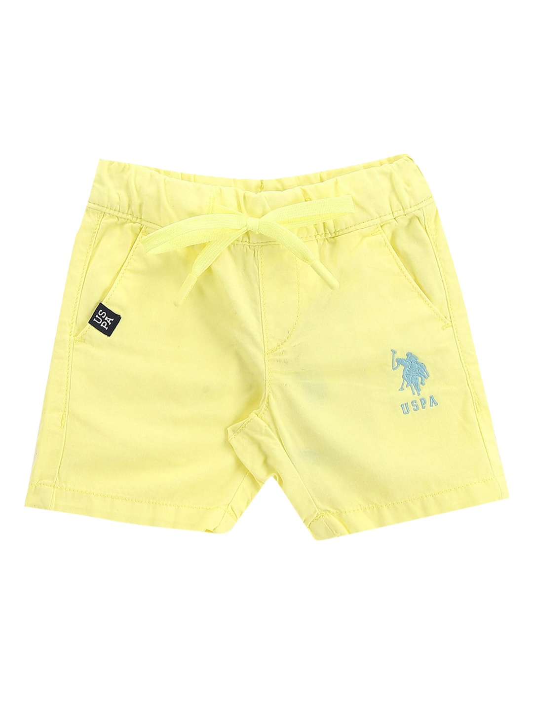 

U.S. Polo Assn. Kids Boys Pure Cotton Shorts, Yellow