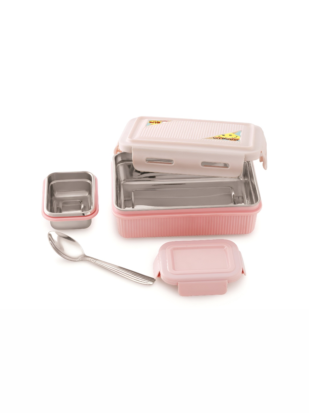 

NABHYA Pink Dishwasher Safe Lunch Box 600 ml