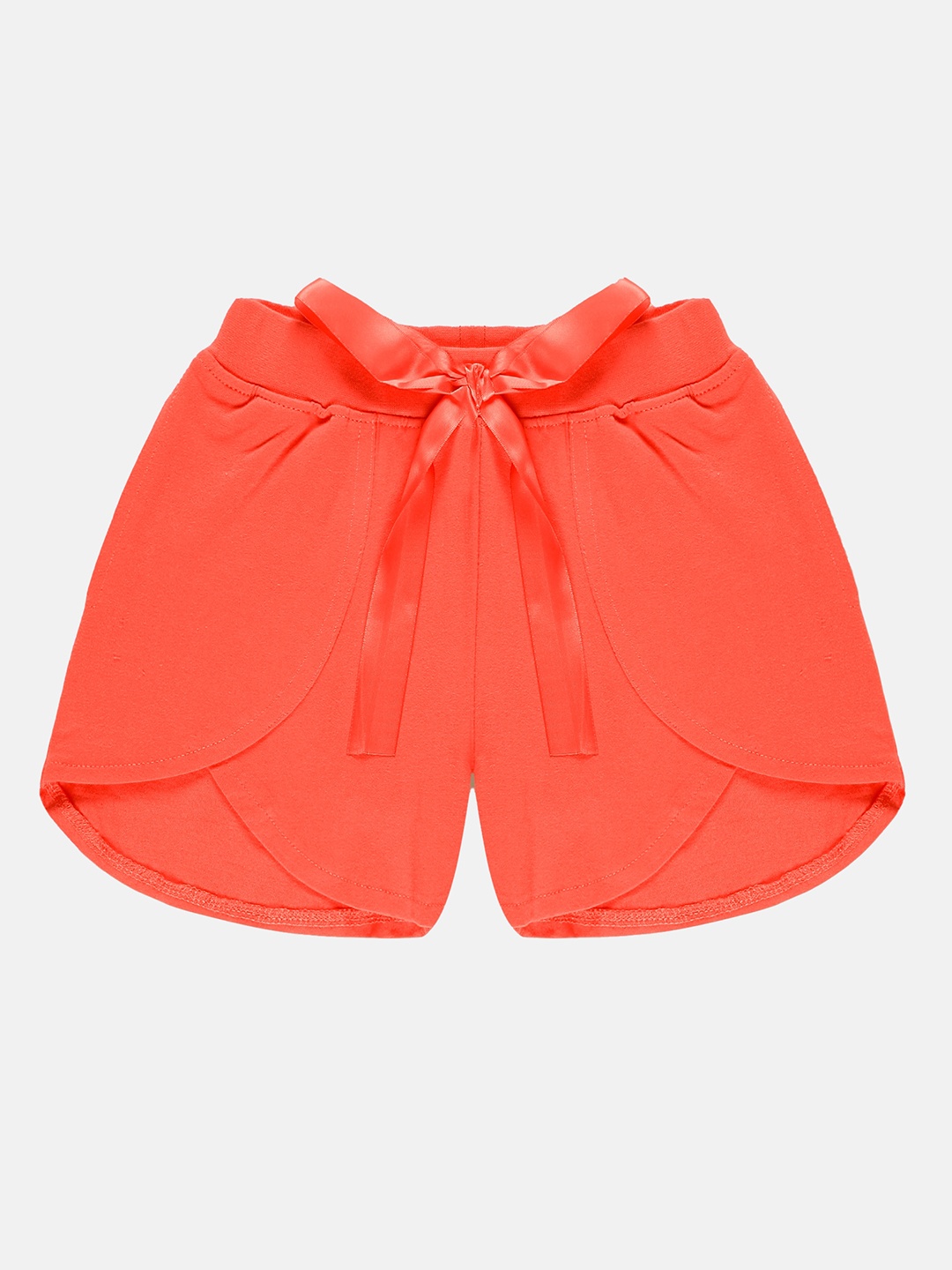 

KiddoPanti Girls Pure Cotton Shorts, Coral