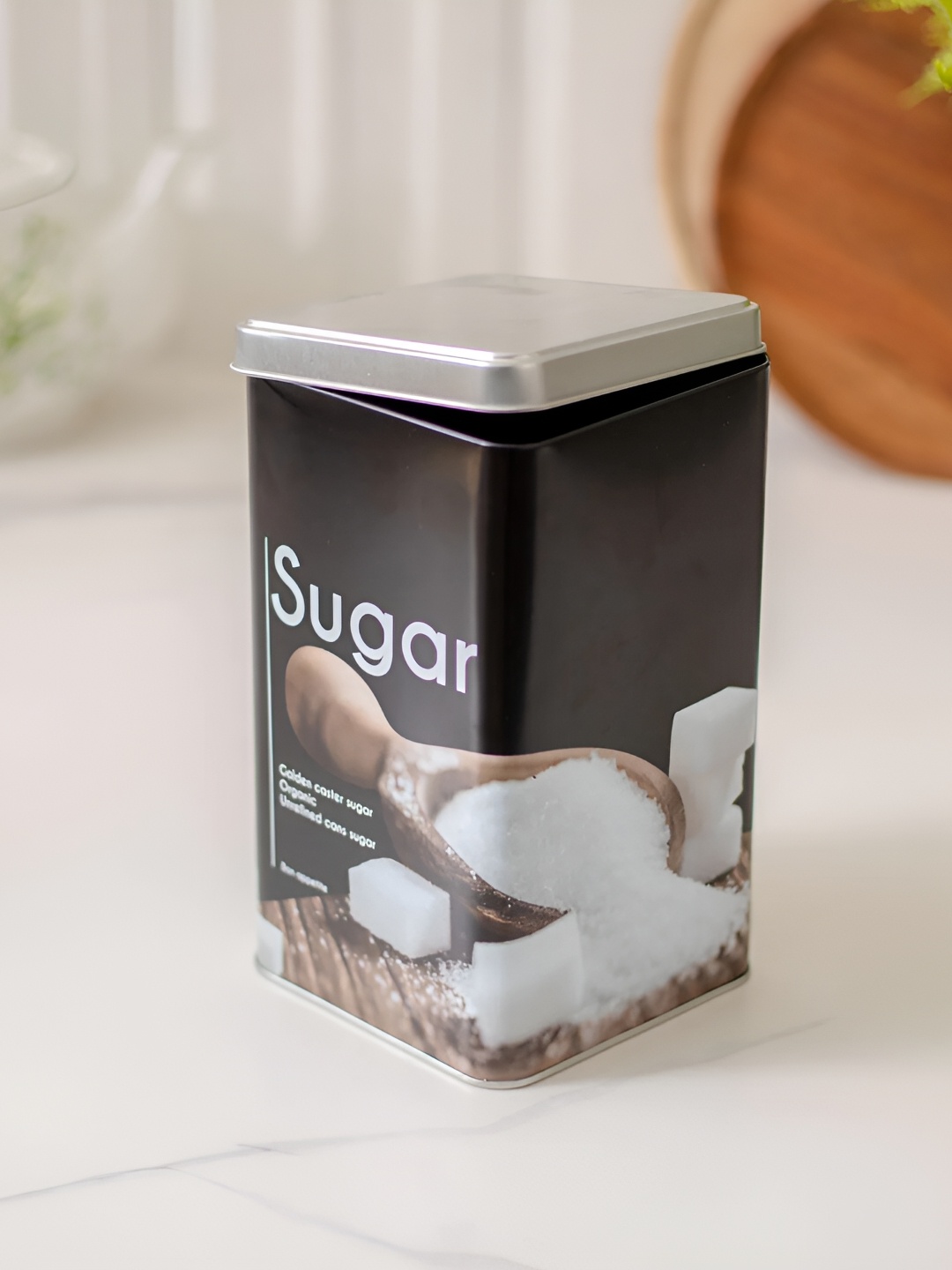 

THEDECORKART Steel & Black Metal Food Container