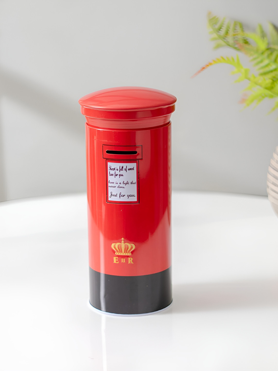 

THEDECORKART Red & Black Metal Food Container
