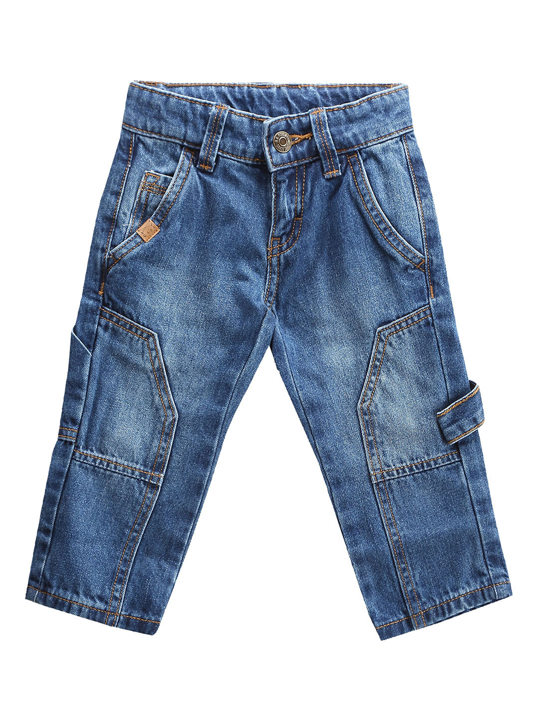 

U.S. Polo Assn. Kids Boys Classic Slim Fit Clean Look Light Fade Pure Cotton Jeans, Blue