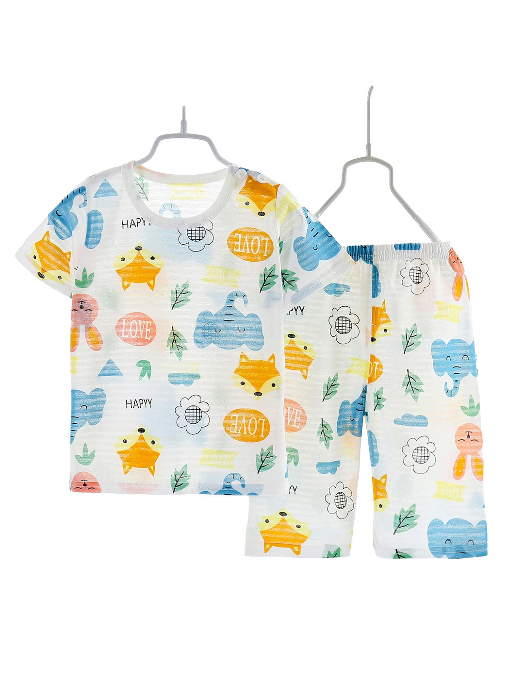 

StyleCast Blue Boys Printed Top with Capris