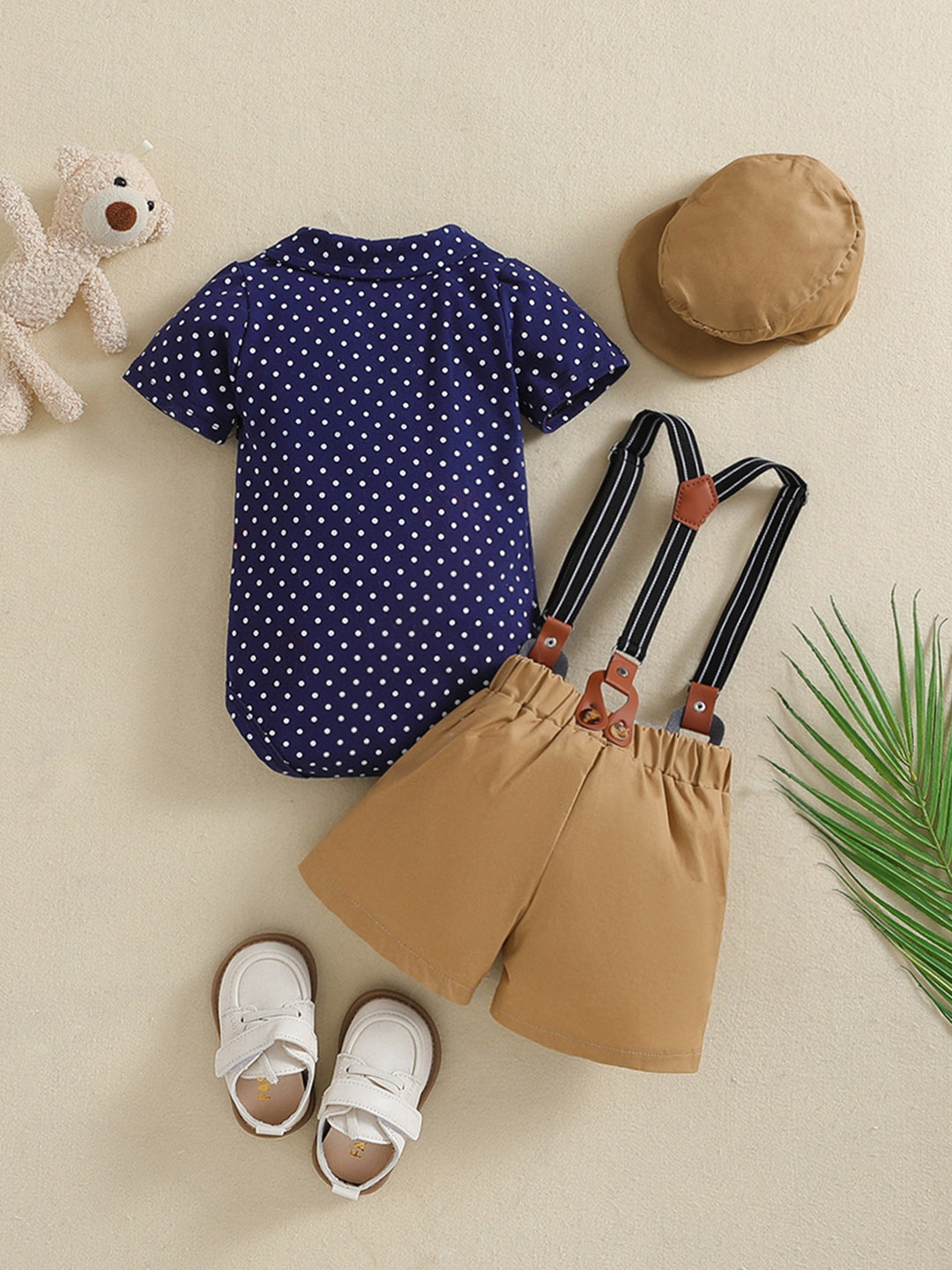 

StyleCast Boys Printed Top with Shorts, Navy blue