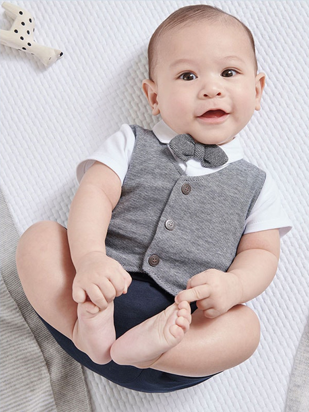 

StyleCast Kids Boys Grey Rompers