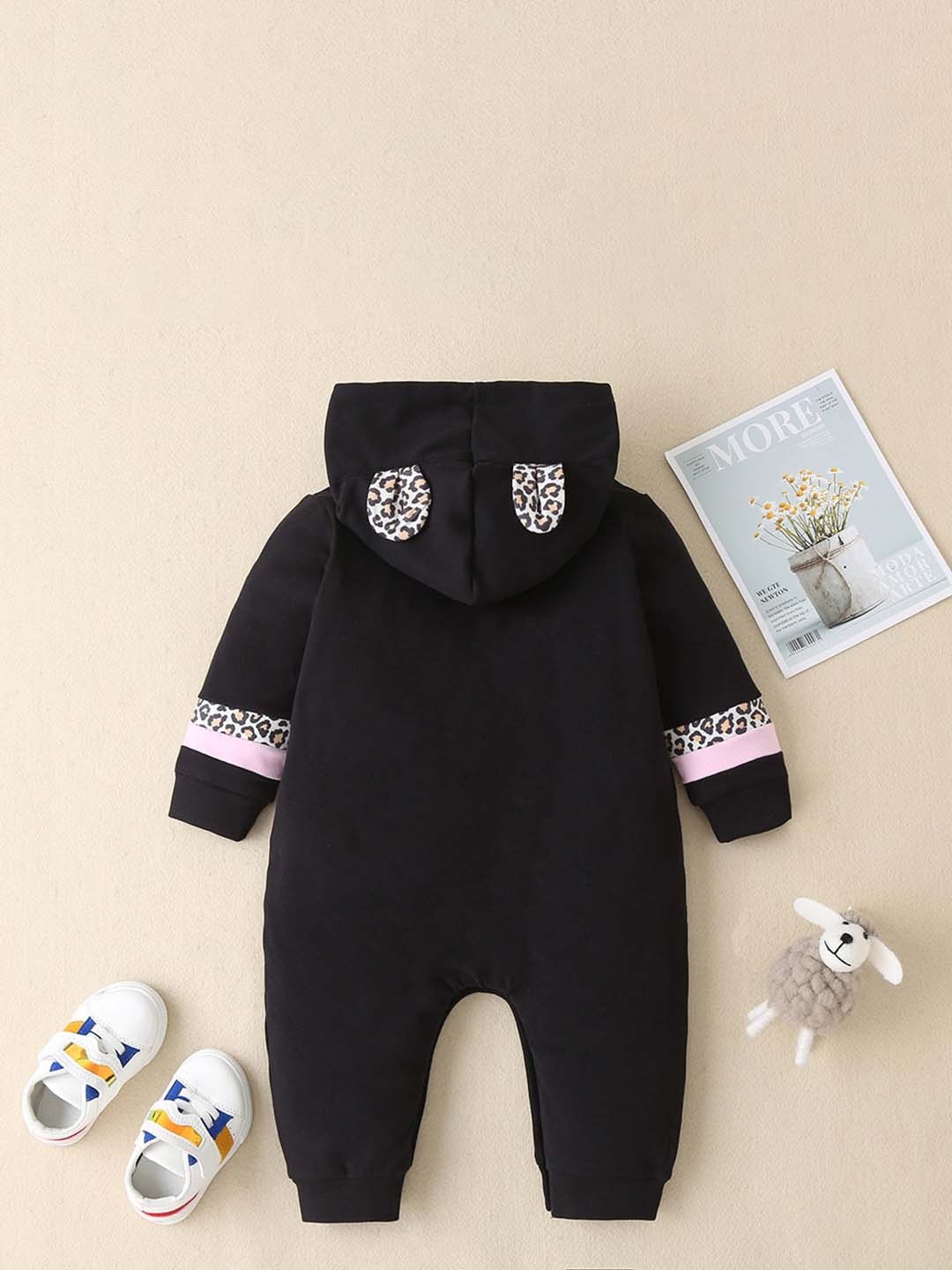 

StyleCast Girls Hooded Rompers, Black