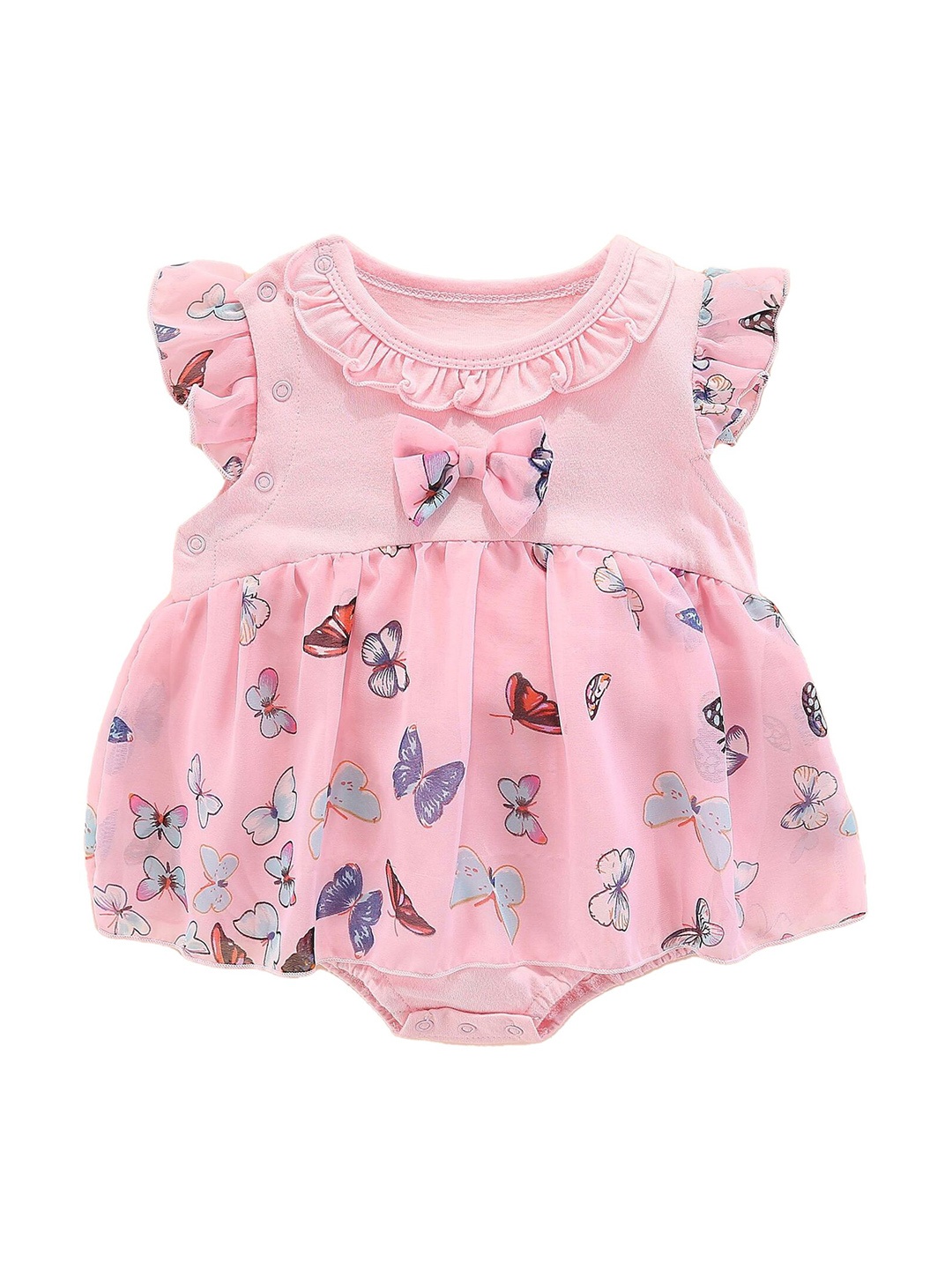 

StyleCast Kids-Girls Printed Dress Style Rompers, Pink