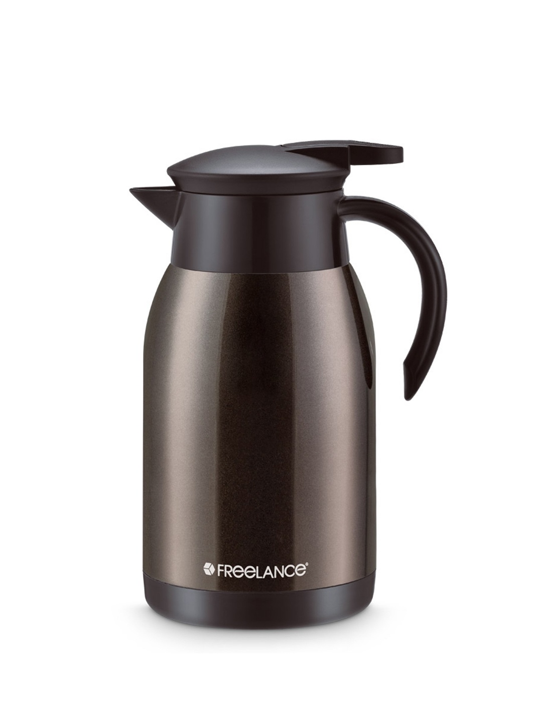 

Freelance Brown Stainless Steel Double Wall Vacuum Screw Cap Flask 1 L