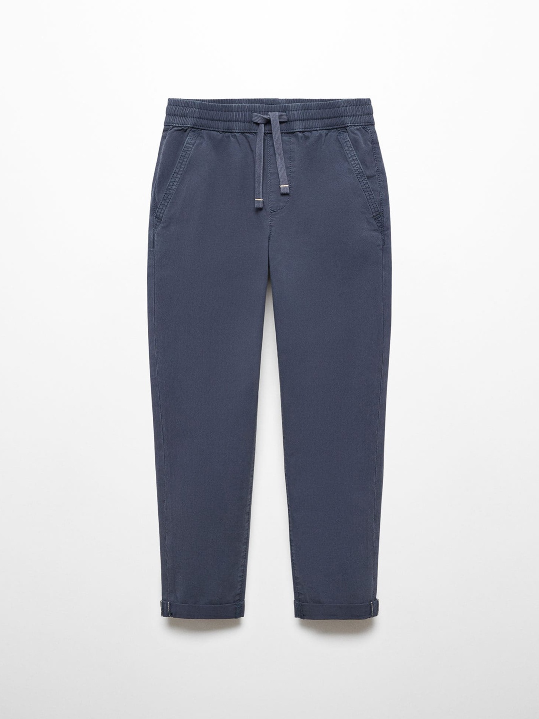

Mango Kids Boys Mid-Rise Regular Fit Trousers, Navy blue