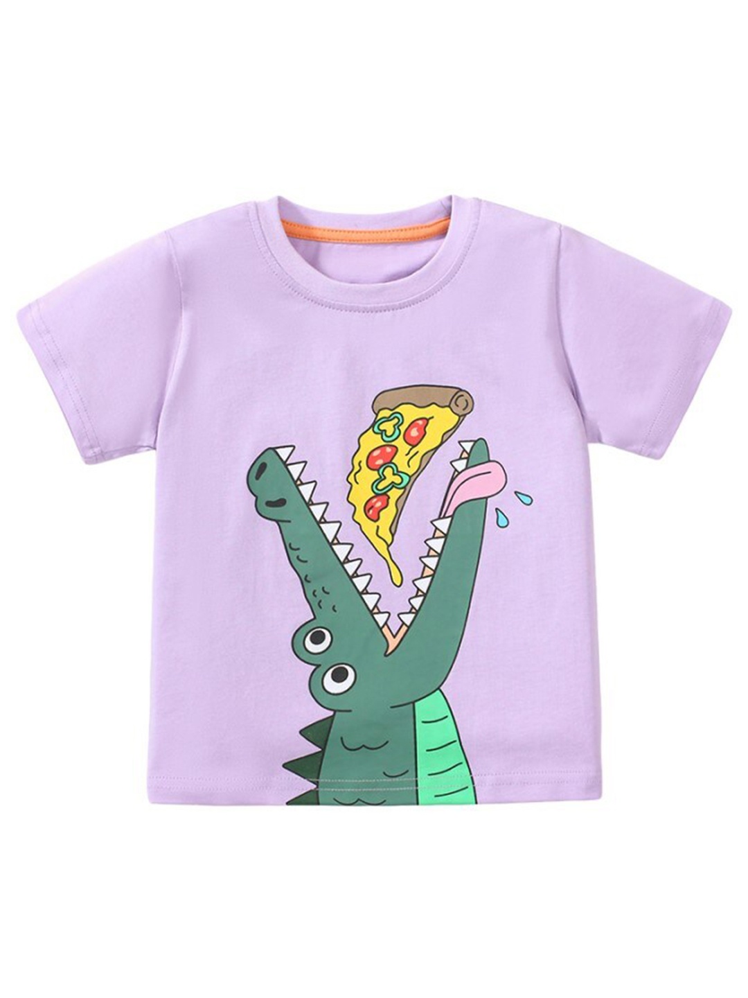 

StyleCast Purple Girls Graphic Printed Cotton T-shirt