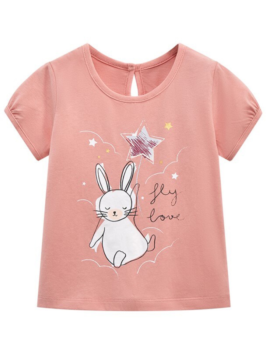 

StyleCast Pink Girls Graphic Printed Cotton T-shirt