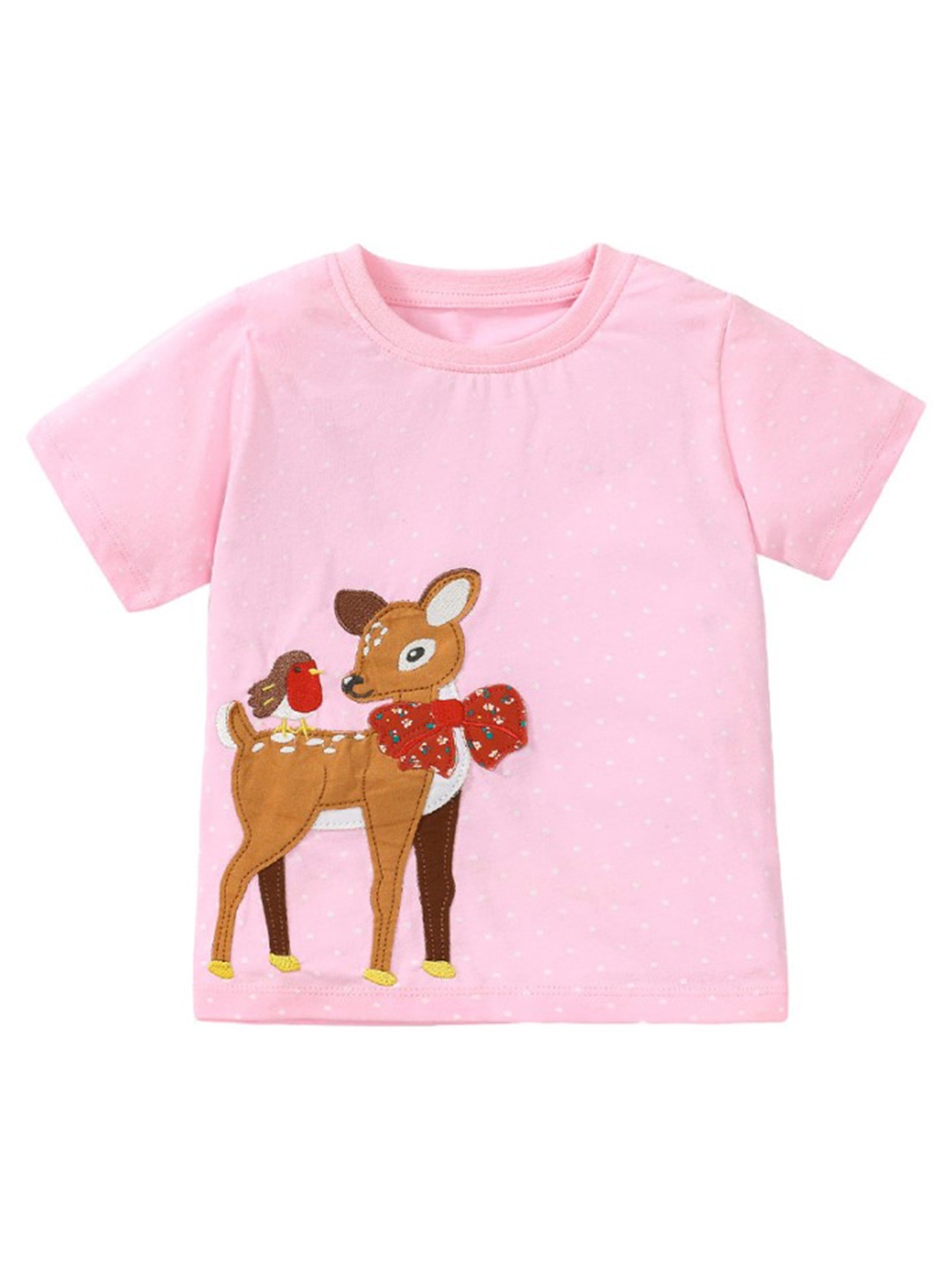 

StyleCast Girls Pink Graphic Printed Cotton T-shirt
