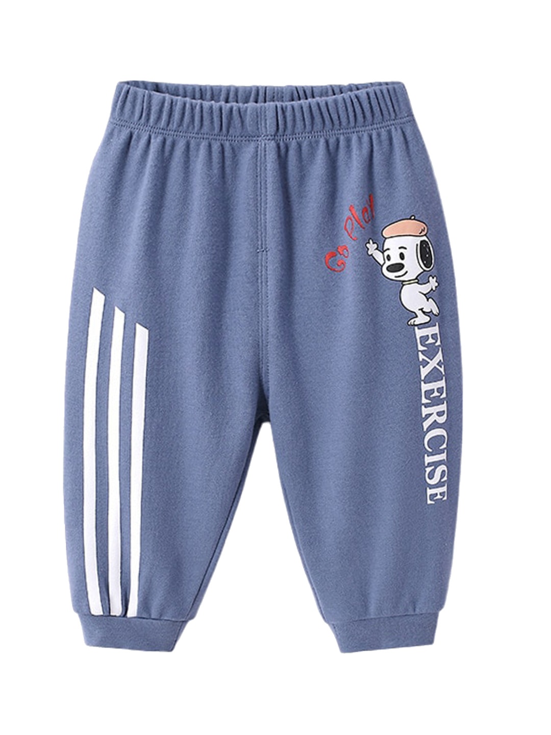 

StyleCast Boys Blue Typography Printed Easy Wash Cotton Joggers