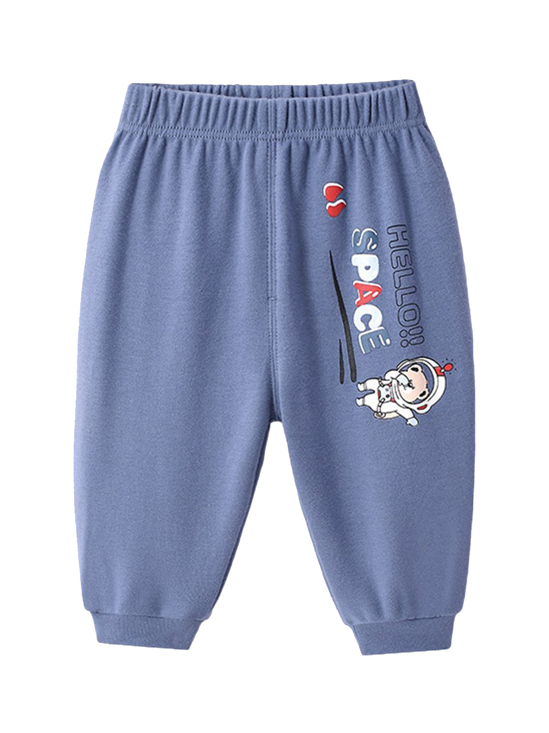 

StyleCast Boys Blue Printed Easy Wash Cotton Joggers
