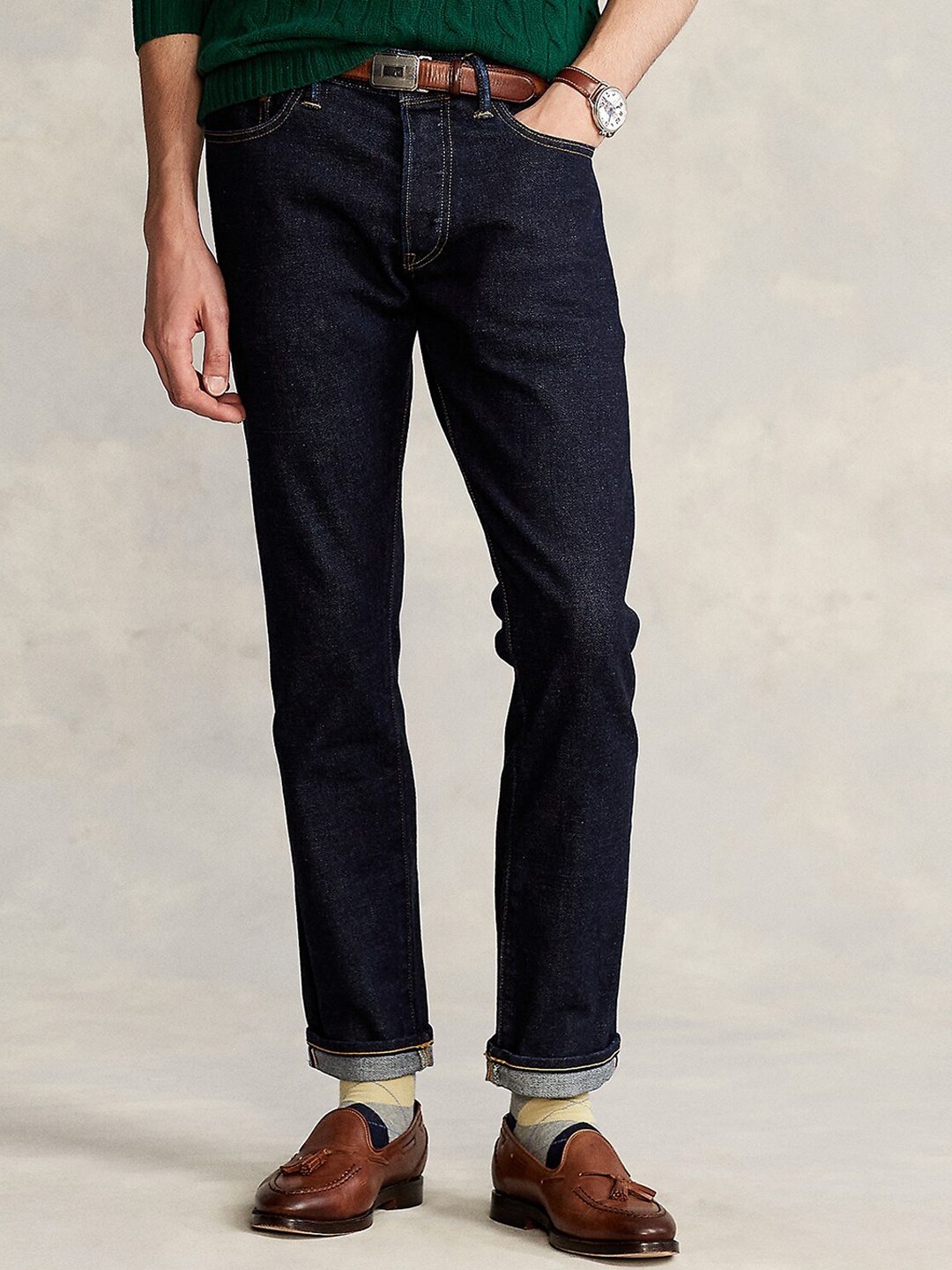 

Polo Ralph Lauren Men Slim Fit Mid Rise Jeans, Blue