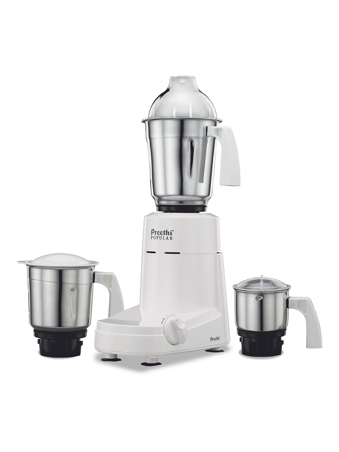 

Preethi Popular MG 142 750-Watt Mixer Grinder with 3 Jars, White