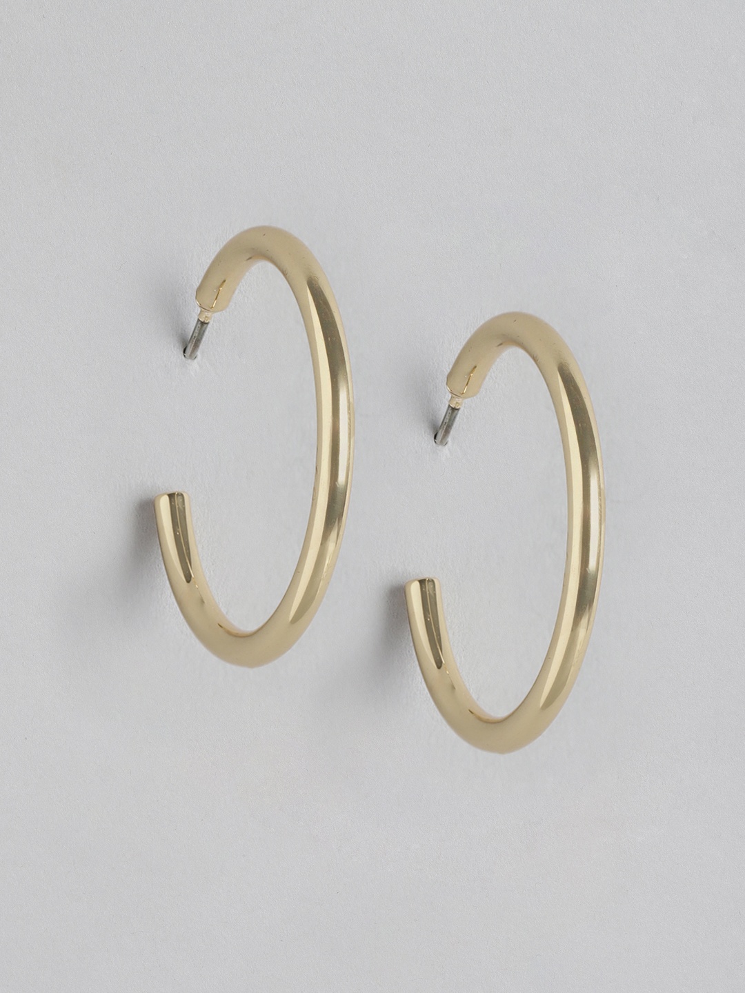 

Forever New Women Gold-Plated Circular Hoop Earrings