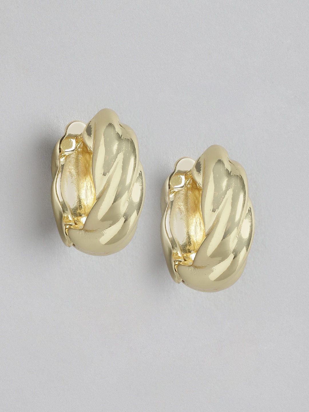 

Forever New Women Gold-Plated Circular Hoop Earrings