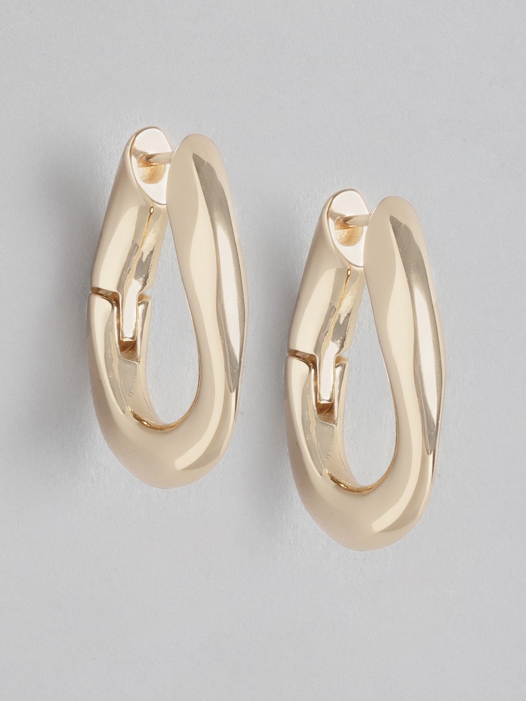 

Forever New Women Gold-Plated Circular Hoop Earrings