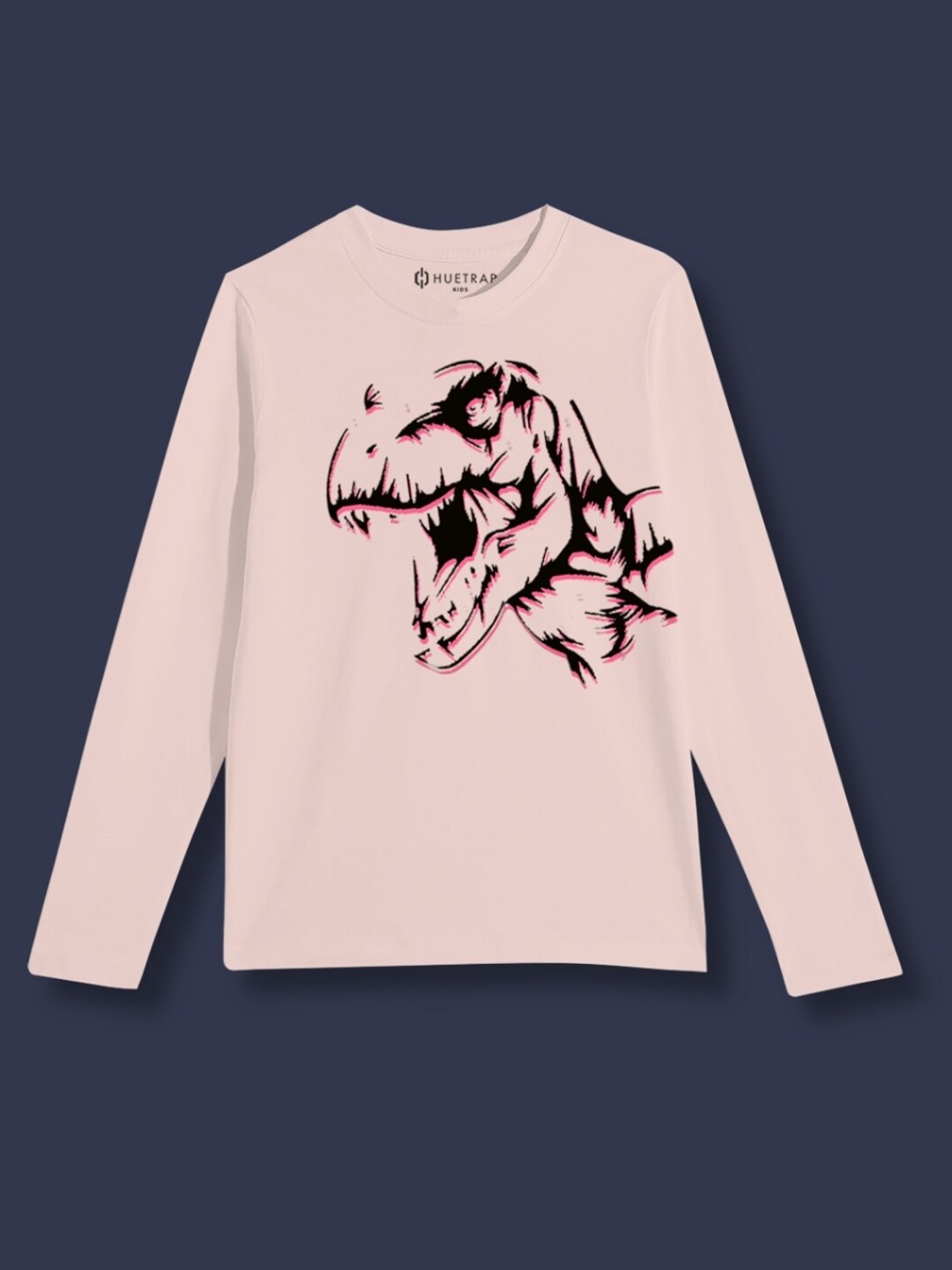 

Huetrap Boys Graphic Printed Pure Cotton T-shirt, Pink
