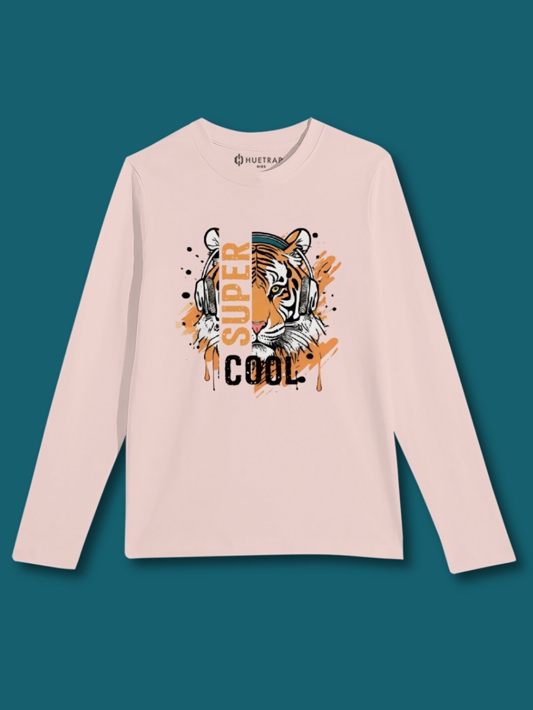 

Huetrap Boys Graphic Printed Pure Cotton T-shirt, Pink