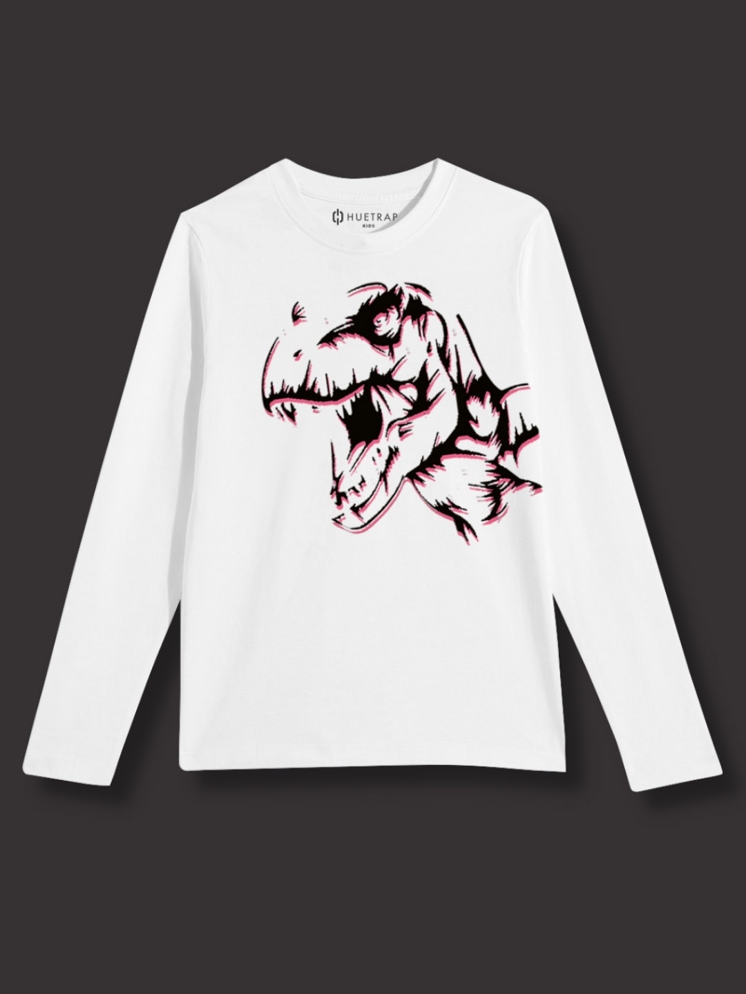 

Huetrap Boys Graphic Printed Pure Cotton T-shirt, White