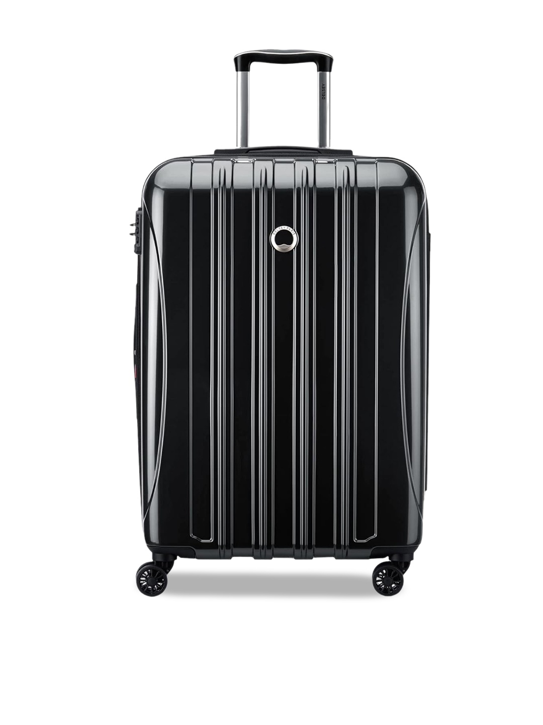 

DELSEY Textured HELIUM AERO Hard Cabin Trolley Suitcase, Black