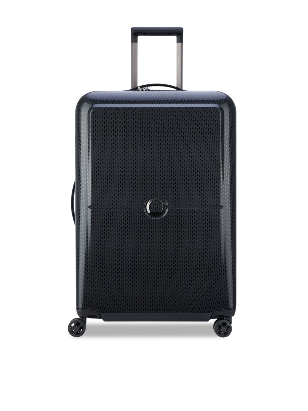 

Delsey Paris Black TURENNE Hard Medium Checked Luggage 70CM