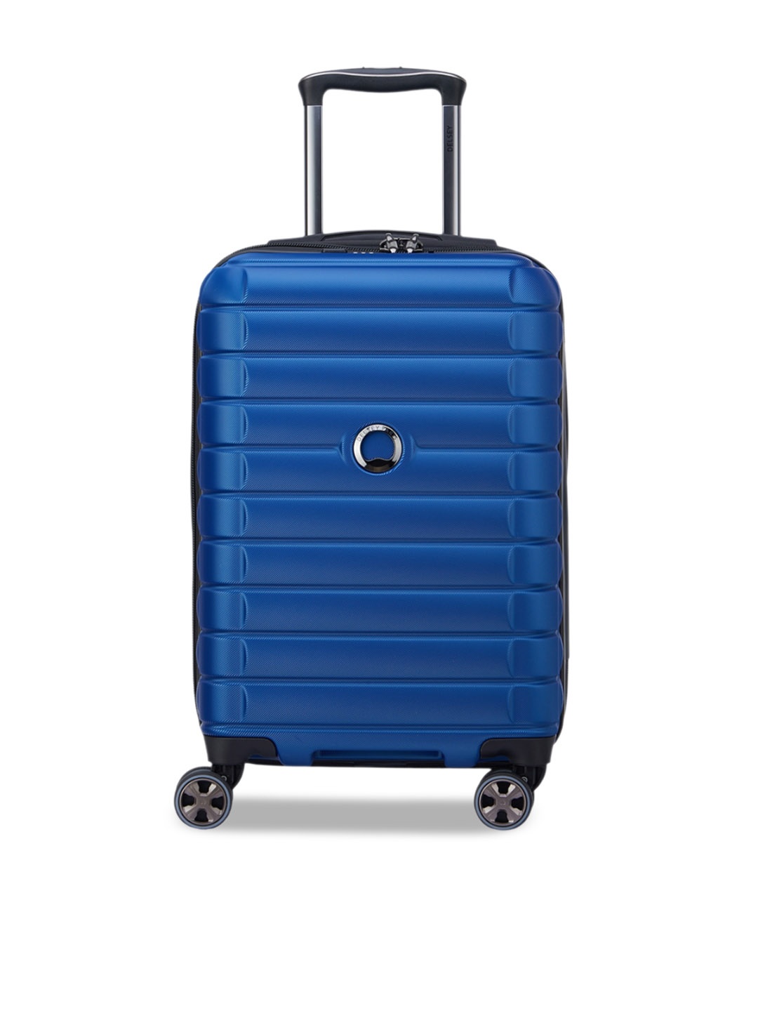 

DELSEY Striped Shadow 5.0 Hard Shell Large Trolley Bag, Blue