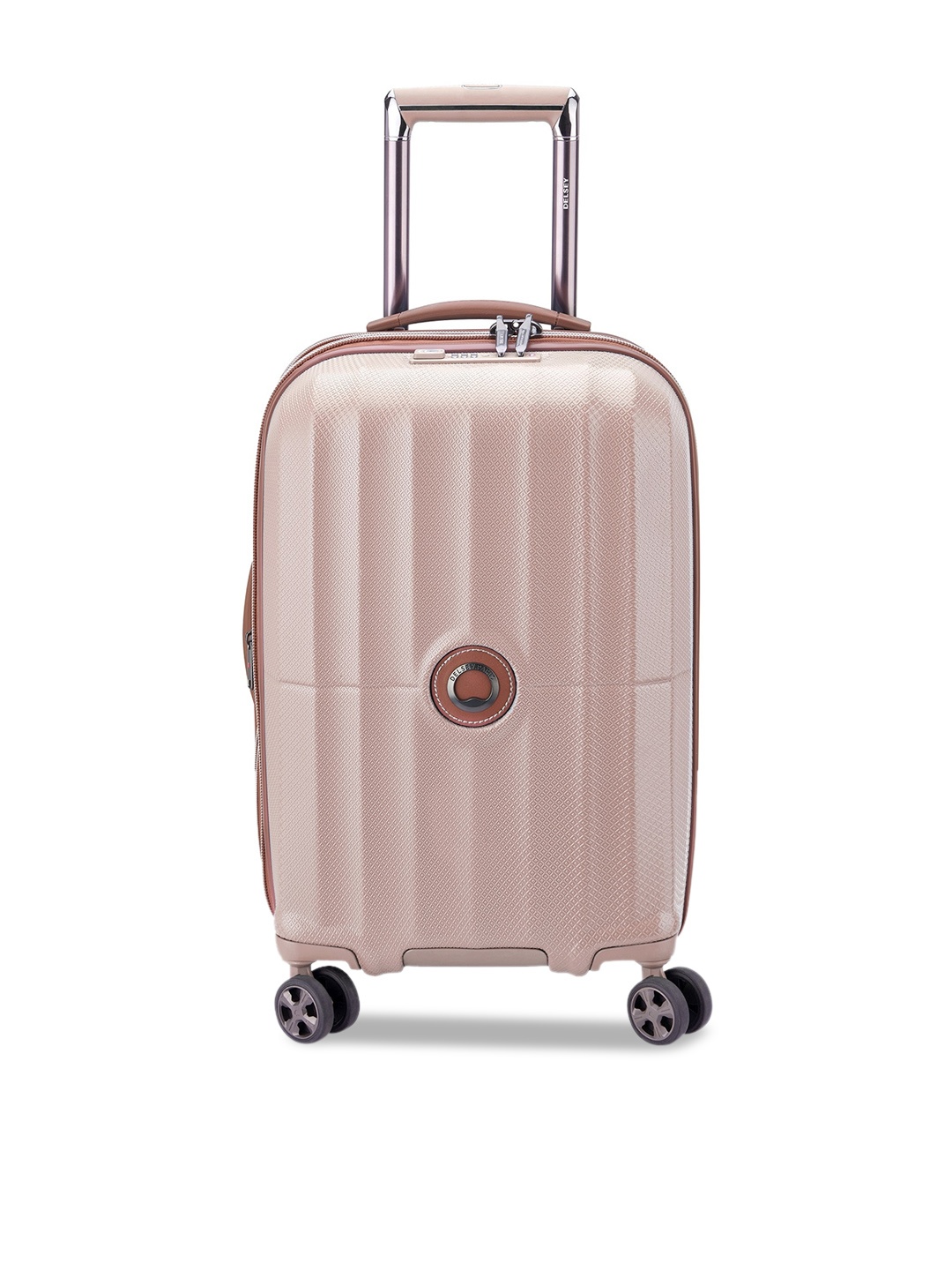 

Delsey Hard Shelled Medium Trolley Bag, Pink