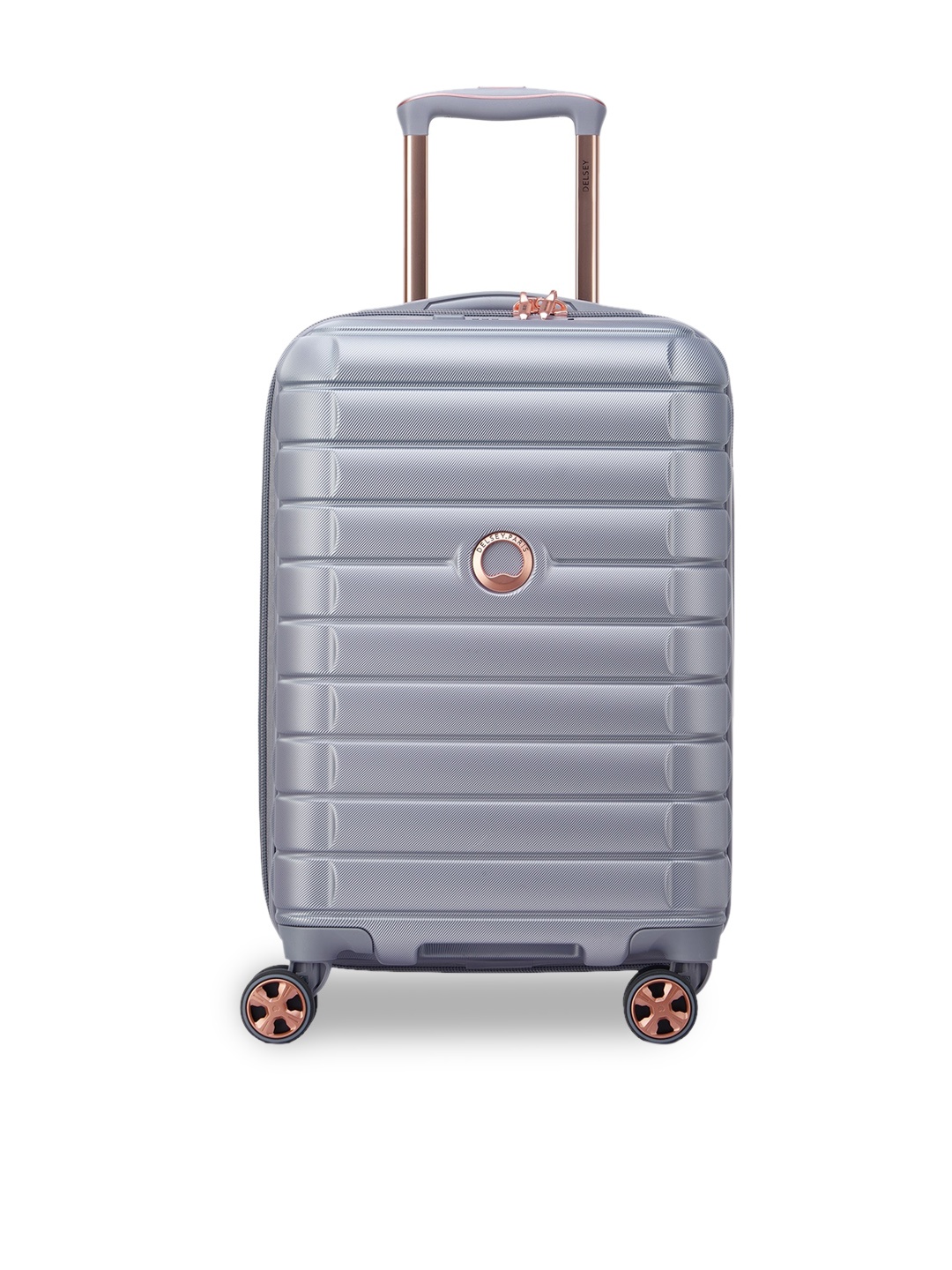 

DELSEY Platinum Shadow 5.0 Hard Small Trolley Luggage 48L, Silver