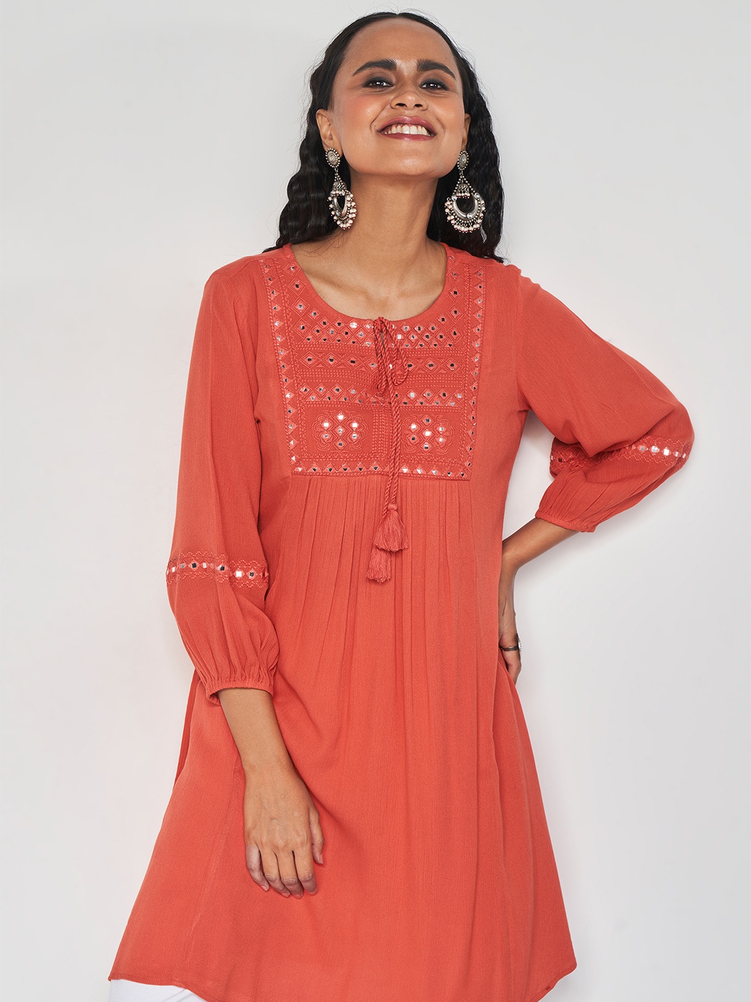 

Global Desi Tunic, Orange