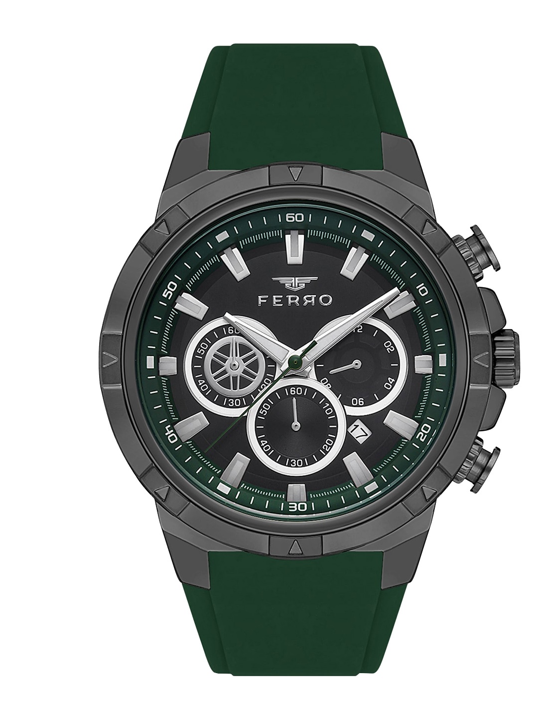 

Ferro Men Bracelet Style Straps Analogue Chronograph Watch FM11350D-ZJ2, Black