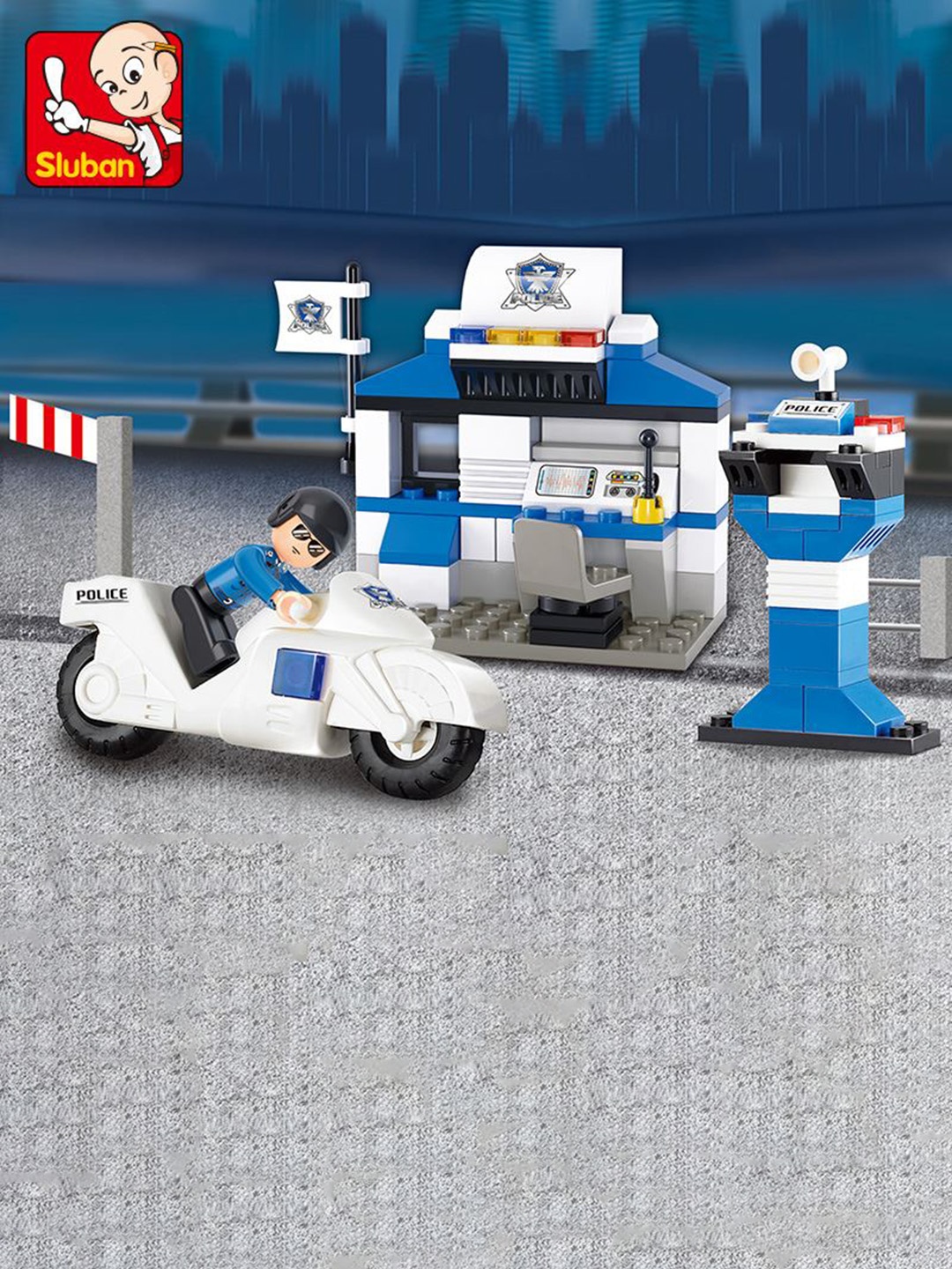 

Sluban Kids Police Building Block Kit, White
