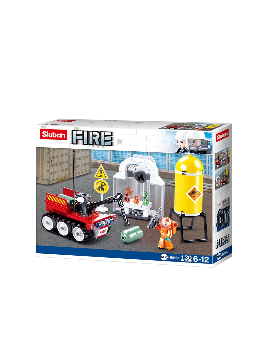 

Sluban Kids Fire Drill Building Blocks Creative Construction Set, Multi
