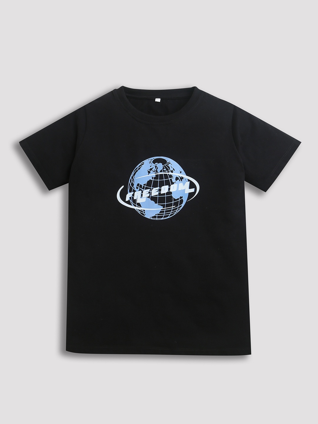 

ZIP ZAP ZOOP Boys Graphic Printed Pure Cotton T-shirt, Black