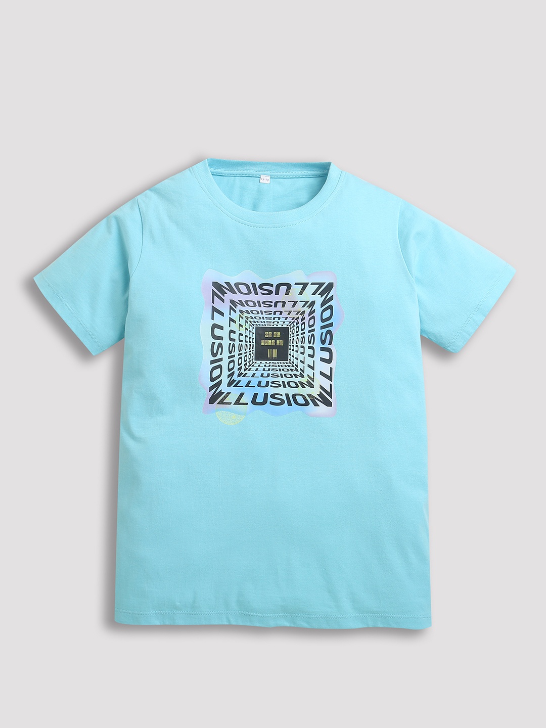 

ZIP ZAP ZOOP Boys Graphic Printed Pure Cotton T-shirt, Blue